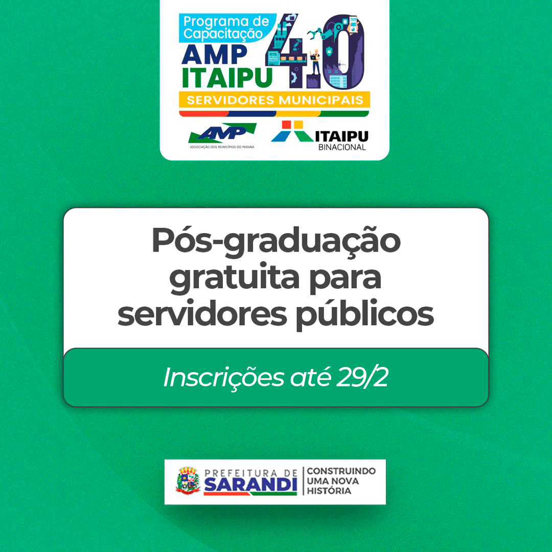 Parceria entre Itaipu Binacional e associação de municípios oferece cursos de capacitação em quatro áreas
